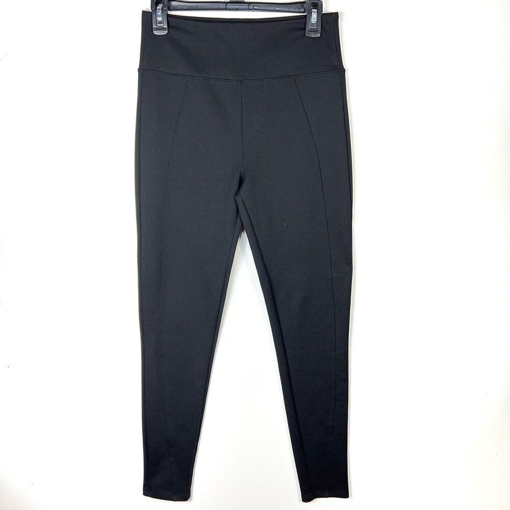 Spanx‎ Assets Black Stretch Ponte Pull On Leggings Skinny Pant Size L